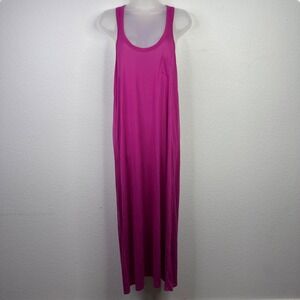 Victoria's Secret Dress Womens M Pink‎ Modal Racerback Maxi Minimalist Vacation